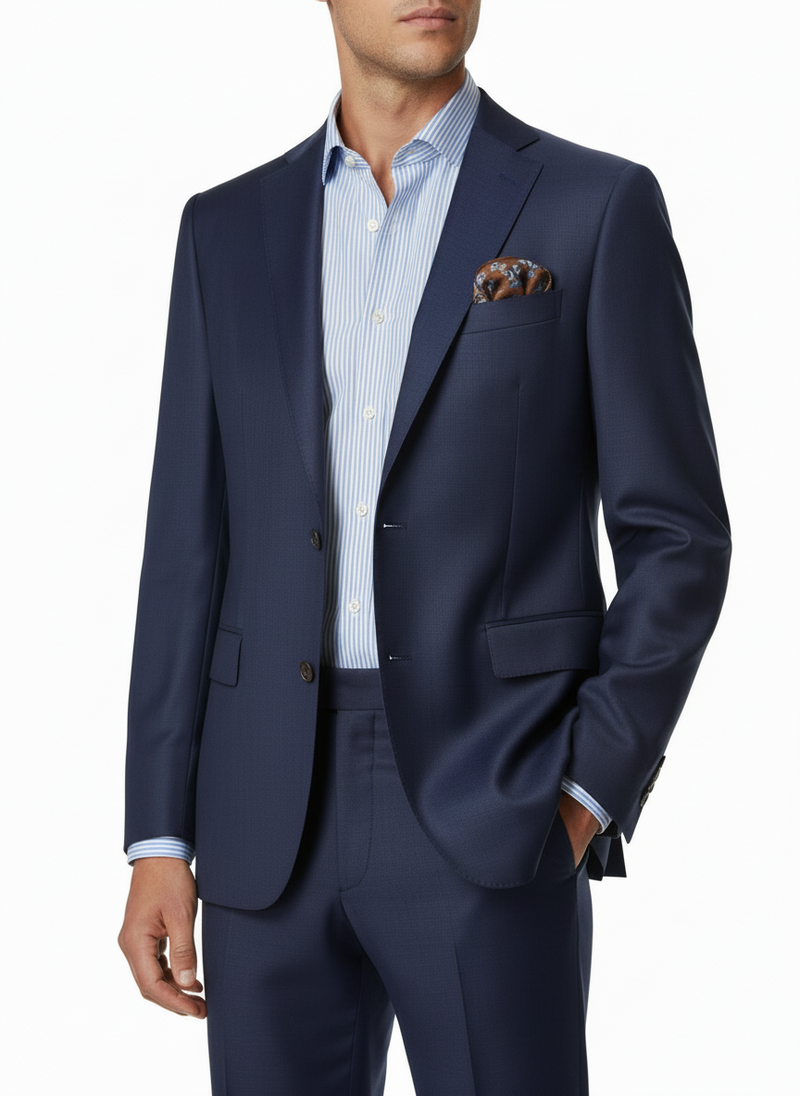 CAVALIERE Paxton Slim Blazer - Dark Navy