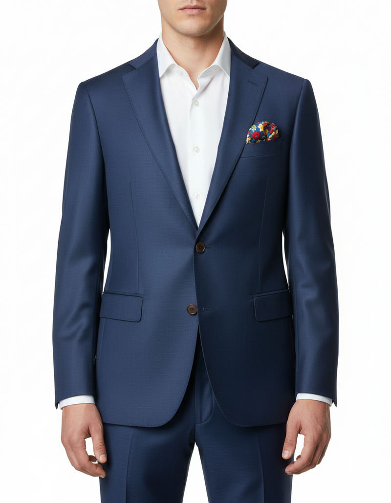 CAVALIERE Paxton Slim Blazer - Blue