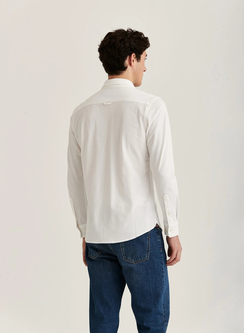 Skjorta | Ivory Jersey Stretch