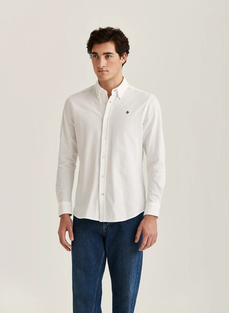 Skjorta | Ivory Jersey Stretch