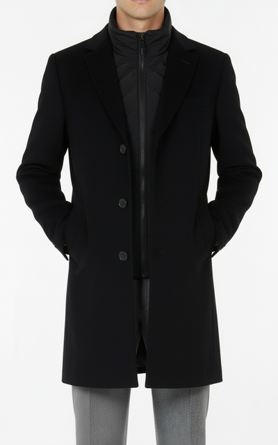 SAND Sultan Tech Cashmere Coat - Navy