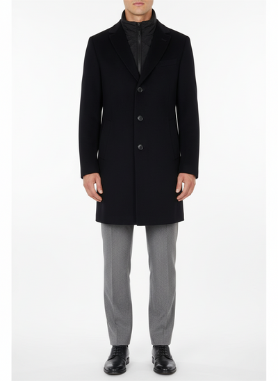 SAND Sultan Tech Cashmere Coat - Navy