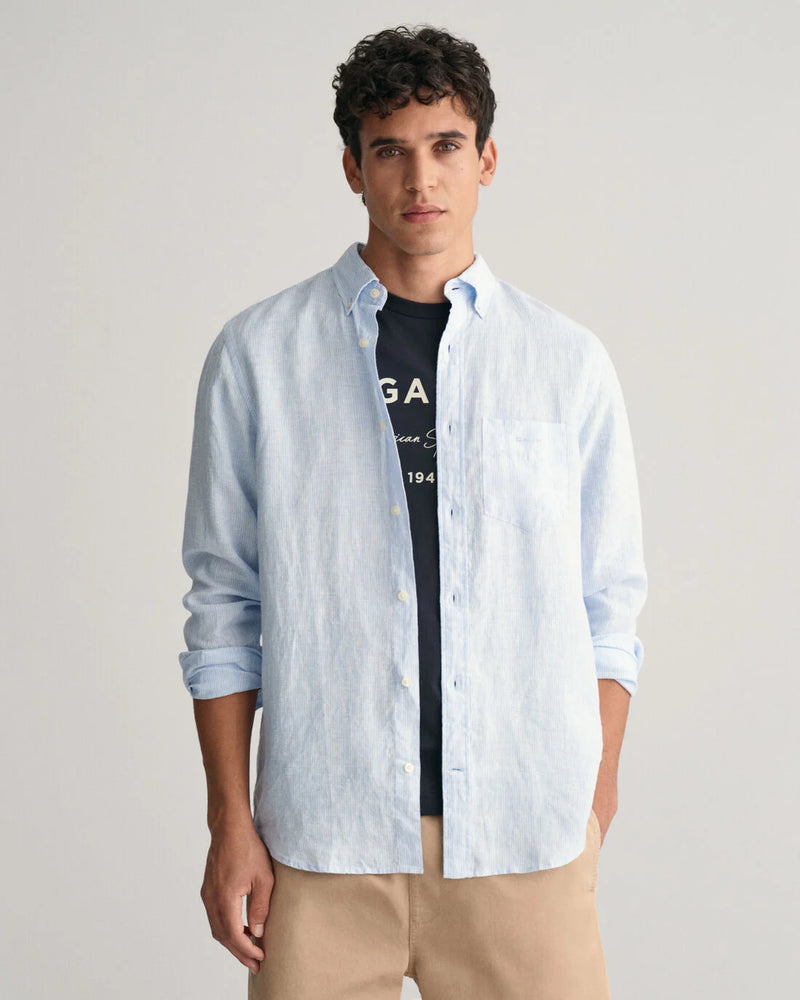Skjorta | Randig Linne - Collection of Brands