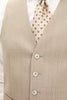 OSCAR JACOBSON Carlo Structured Waistcoat - Beige