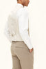 OSCAR JACOBSON Carlo Structured Waistcoat - Beige
