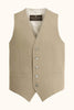 OSCAR JACOBSON Carlo Structured Waistcoat - Beige