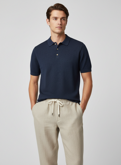 STENSTRÖMS Polo Shirt Structure - Blue