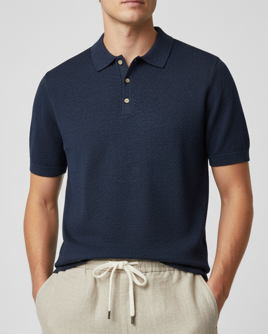 STENSTRÖMS Polo Shirt Structure - Blue