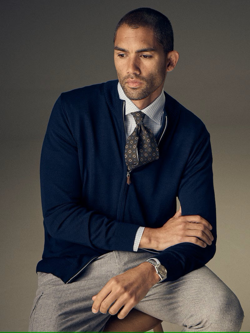 Cardigan | Helzippad  | Merino - Collection of Brands