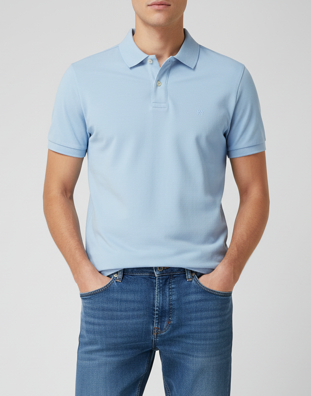 STENSTRÖMS Polo Shirt - Light Blue