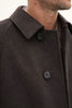 OSCAR JACOBSON Raglan Herringbone Coat - Brown