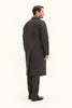 OSCAR JACOBSON Raglan Herringbone Coat - Brown