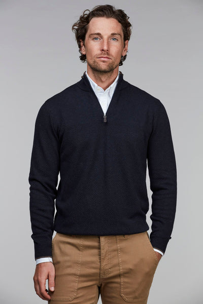 Halvzippad Tröja | Diamond Knit - Collection of Brands