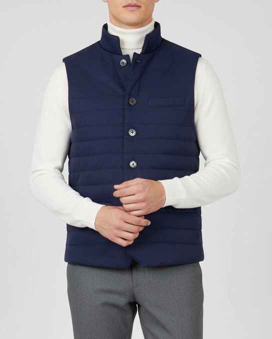 STENSTRÖMS Padded Liner Vest - Navy