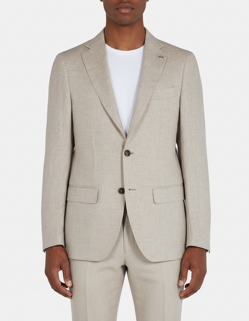 CAVALIERE Sebbe Linen Blazer - Beige