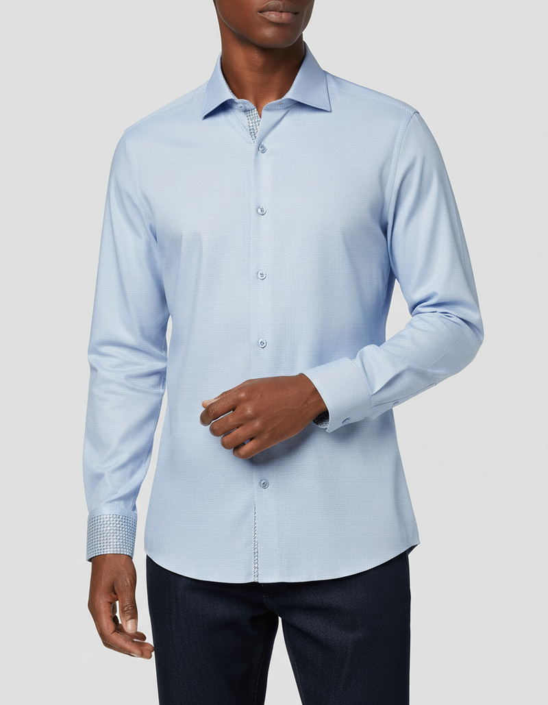ETON Signature Dobby Shirt - Blue