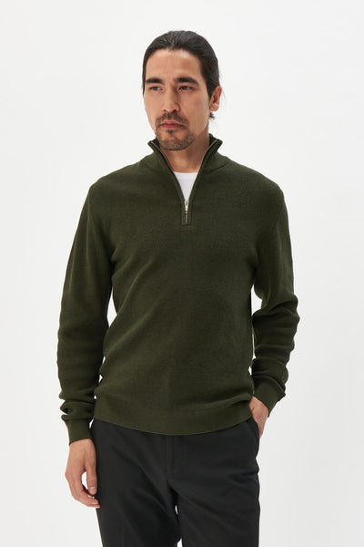Matinique MAlagoon Half Zip Pullover - Dark Forest
