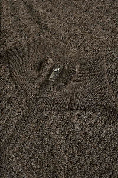 Matinique MAmason Half Zip - Brown Soil