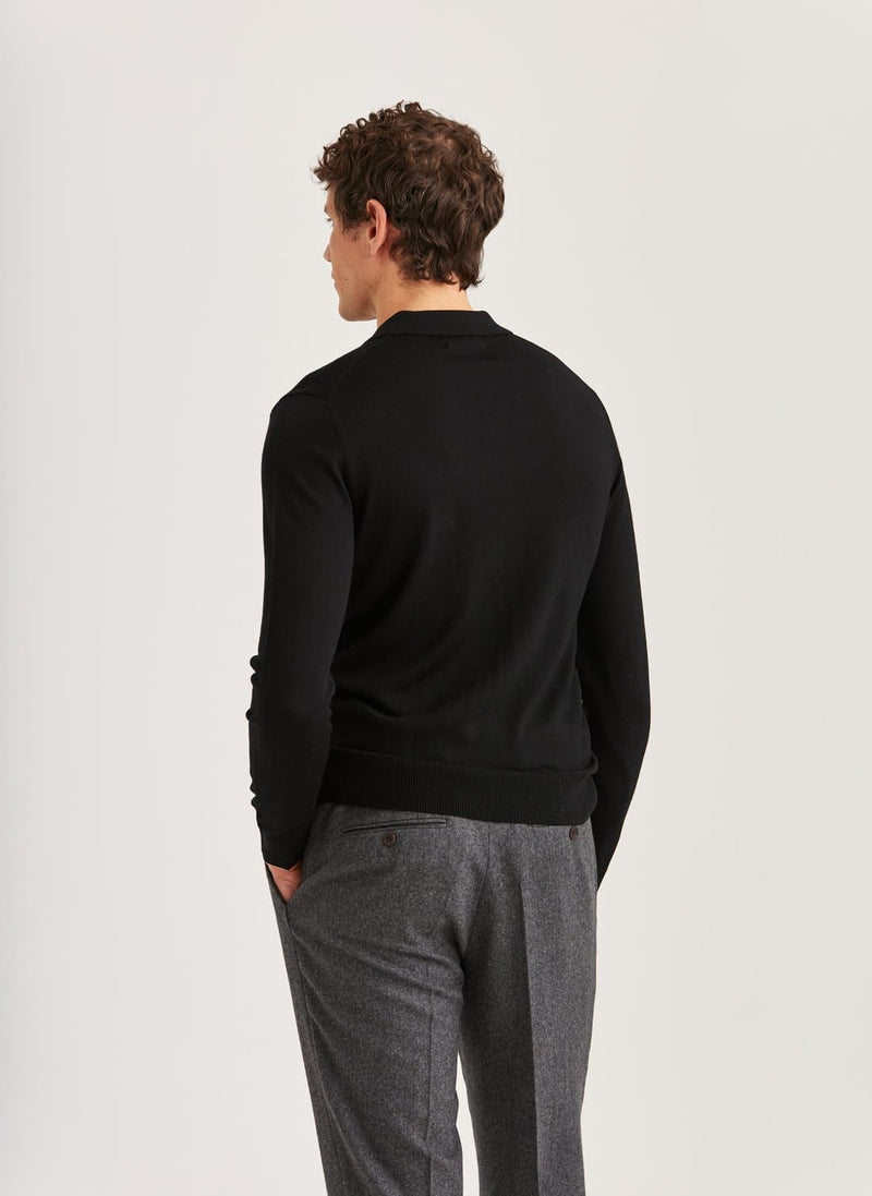 Pikétröja LS | Merino Polo Knit