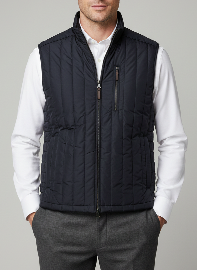 STENSTRÖMS Quilted Vest | Navy