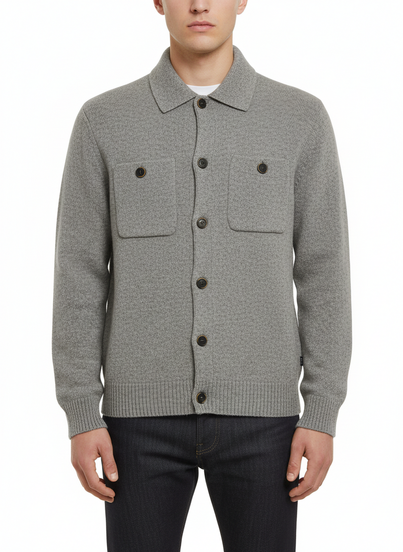 SAND Trani 5650 Buttoned Cardigan | Grey