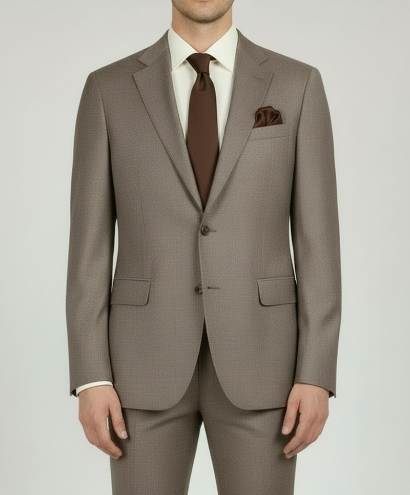 CAVALIERE Connor Classic Suit Blazer - Brown