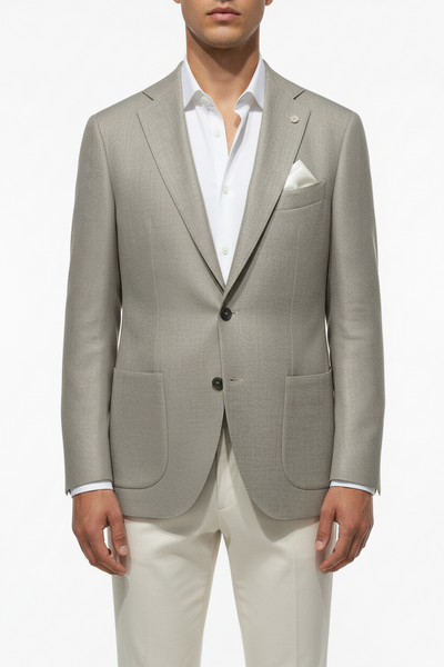 CAVALIERE Olivier Linen Blazer - Green - Collection of Brands