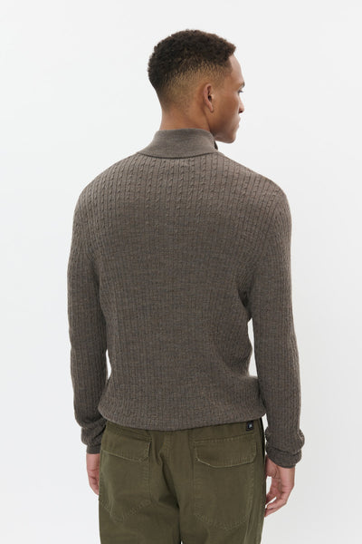 Matinique MAmason Half Zip - Brown Soil
