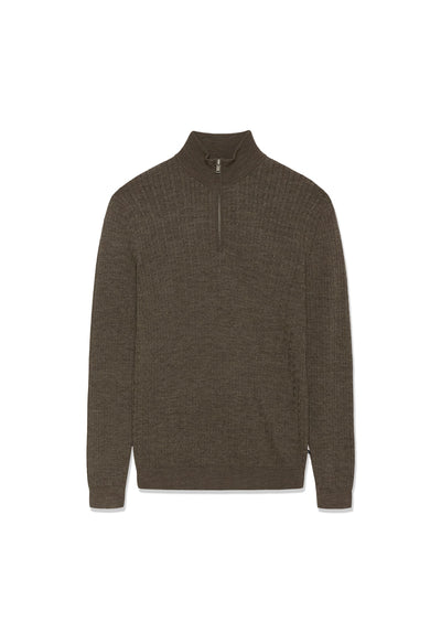 Matinique MAmason Half Zip - Brown Soil