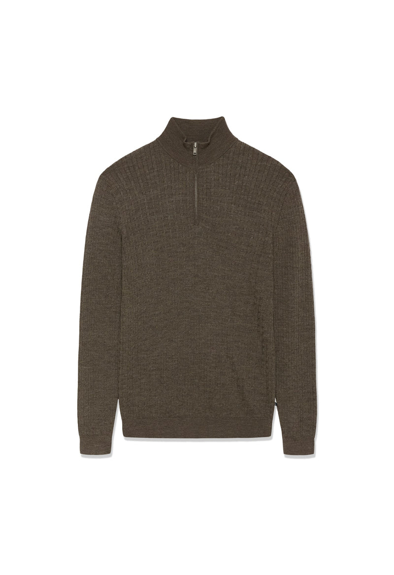 Matinique MAmason Half Zip - Brown Soil