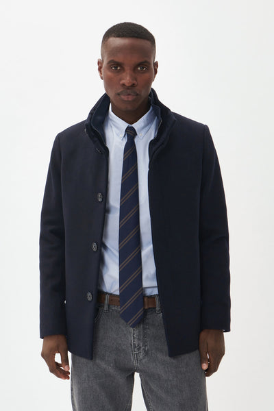 Matinique MAHarvey Short Coat - Dark Navy - Collection of Brands