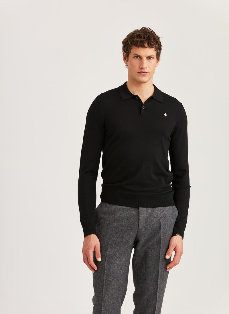 Pikétröja LS | Merino Polo Knit