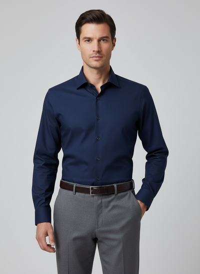 STENSTRÖMS Active Stretch Shirt - Navy