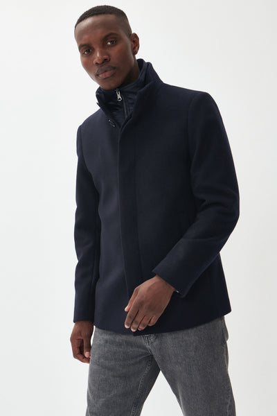 Matinique MAHarvey Short Coat - Dark Navy - Collection of Brands