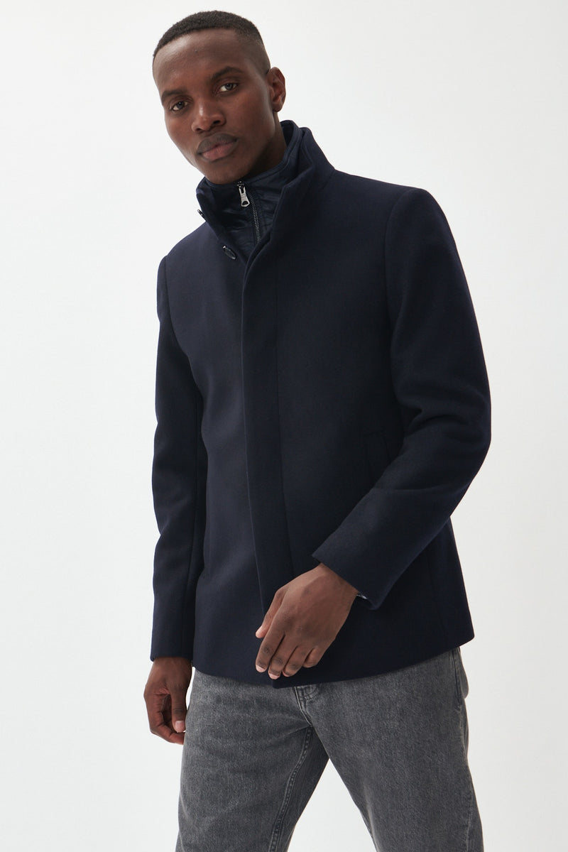 Matinique MAHarvey Short Coat - Dark Navy - Collection of Brands