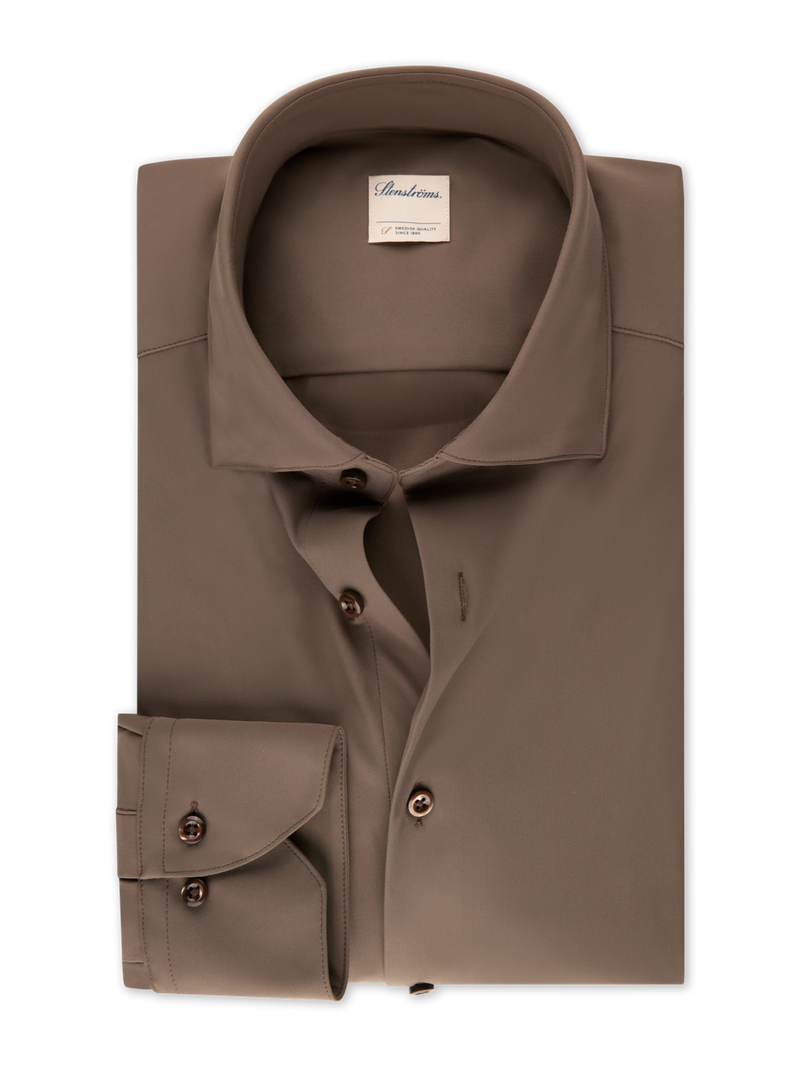 STENSTRÖMS Active Stretch Shirt - Light Brown