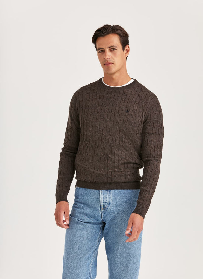 Tröja | Merino Cable Oneck - Collection of Brands