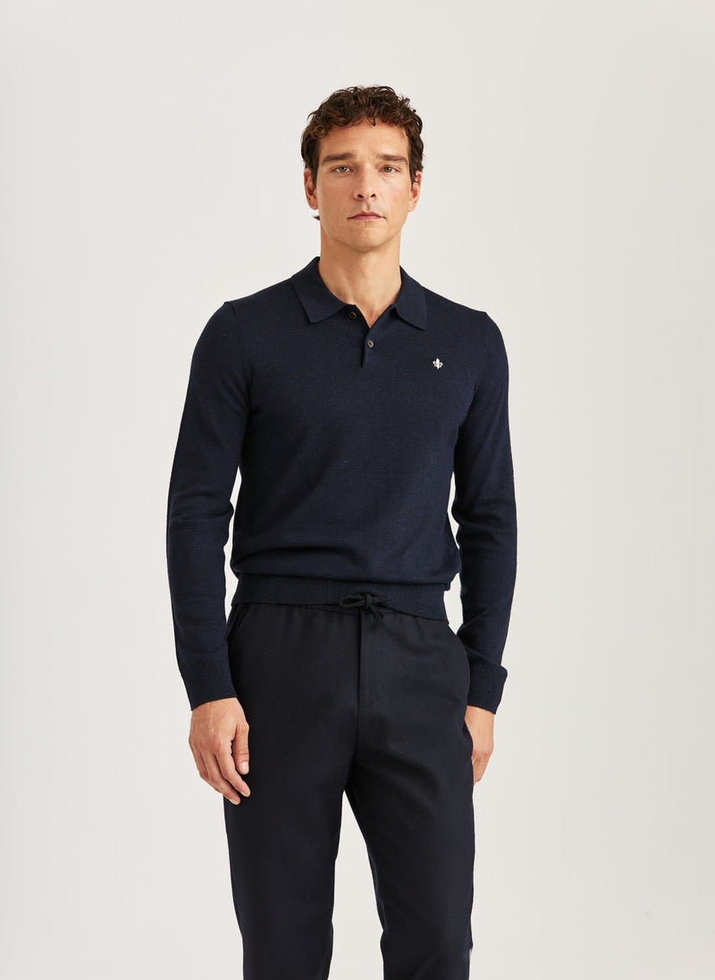 Pikétröja LS | Merino Polo Knit