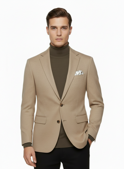 SAND Merino ID Roller Neck Brown