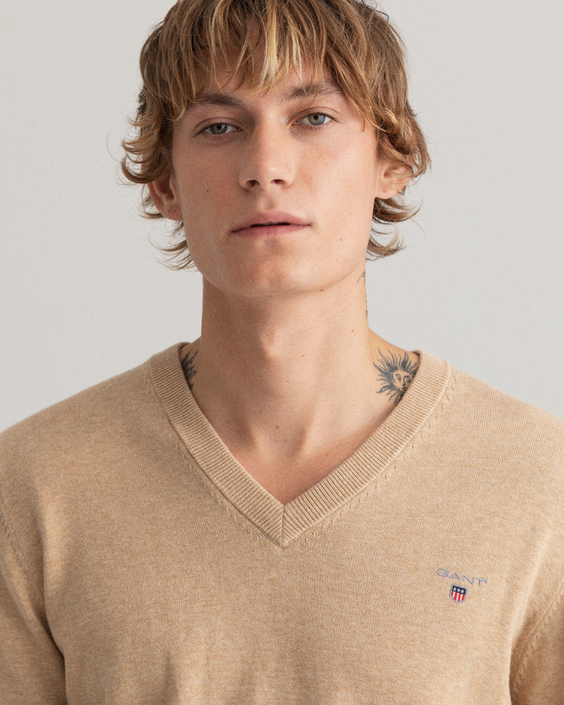 Classic V-ringad bomullströja - Collection of Brands