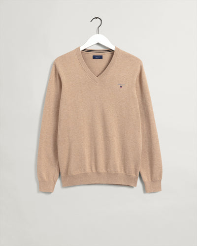 Classic V-ringad bomullströja - Collection of Brands