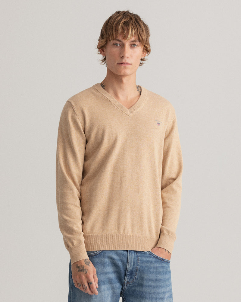 Classic V-ringad bomullströja - Collection of Brands