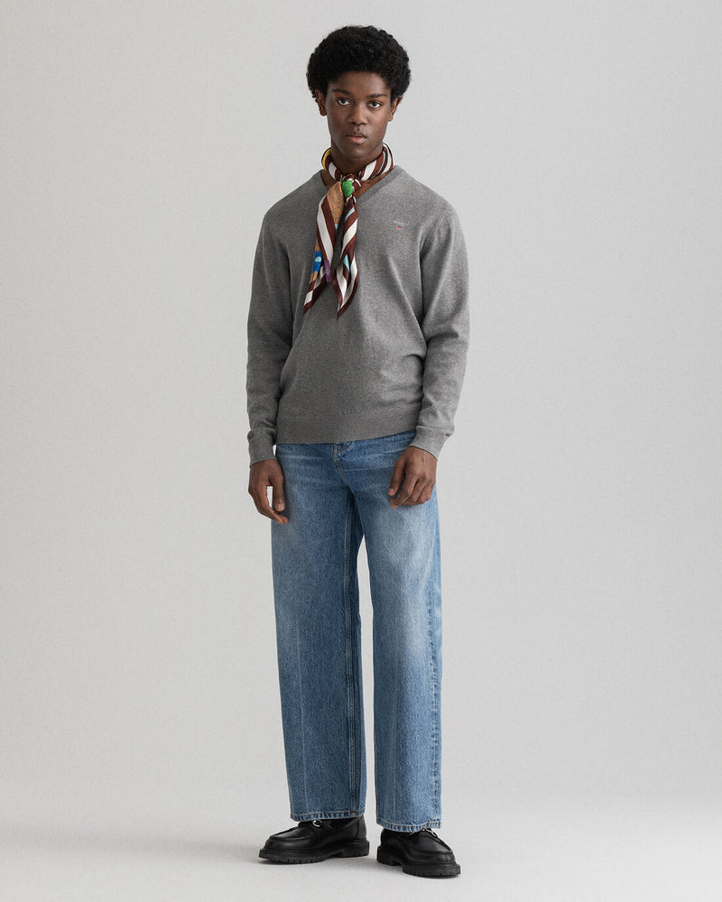 V-ringad Bomullströja | Classic - Collection of Brands