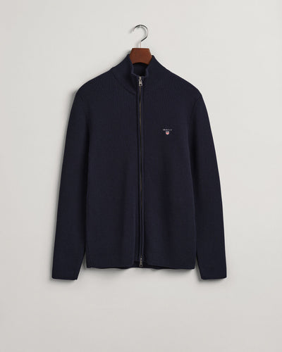 Helzippad Bomullströja | Ribbstickad - Collection of Brands
