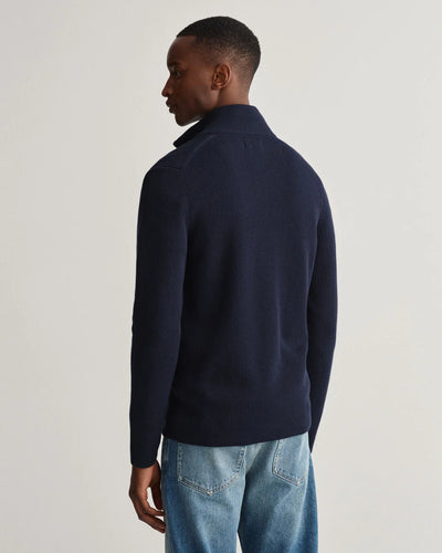 Helzippad Bomullströja | Ribbstickad - Collection of Brands