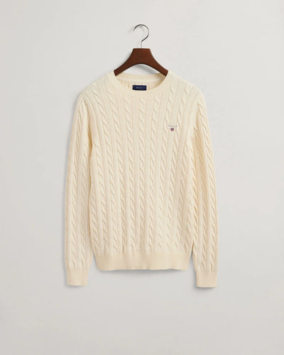 Kabelstickad Tröja | Bomull - Collection of Brands