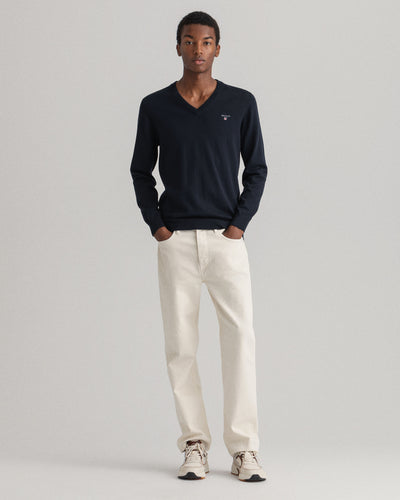 Classic V-ringad bomullströja - Collection of Brands