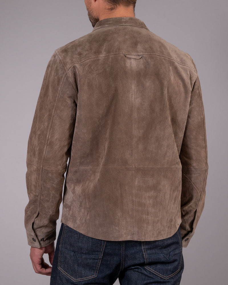Clark Zipped Suede Shirt Jacket - Collection of Brands
