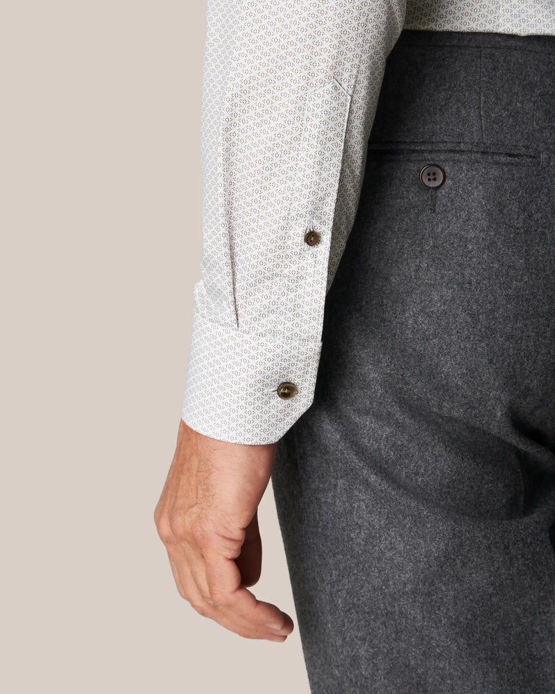 Geometriskt Mönstrad Signature Twill Skjorta | Contemporary - Collection of Brands