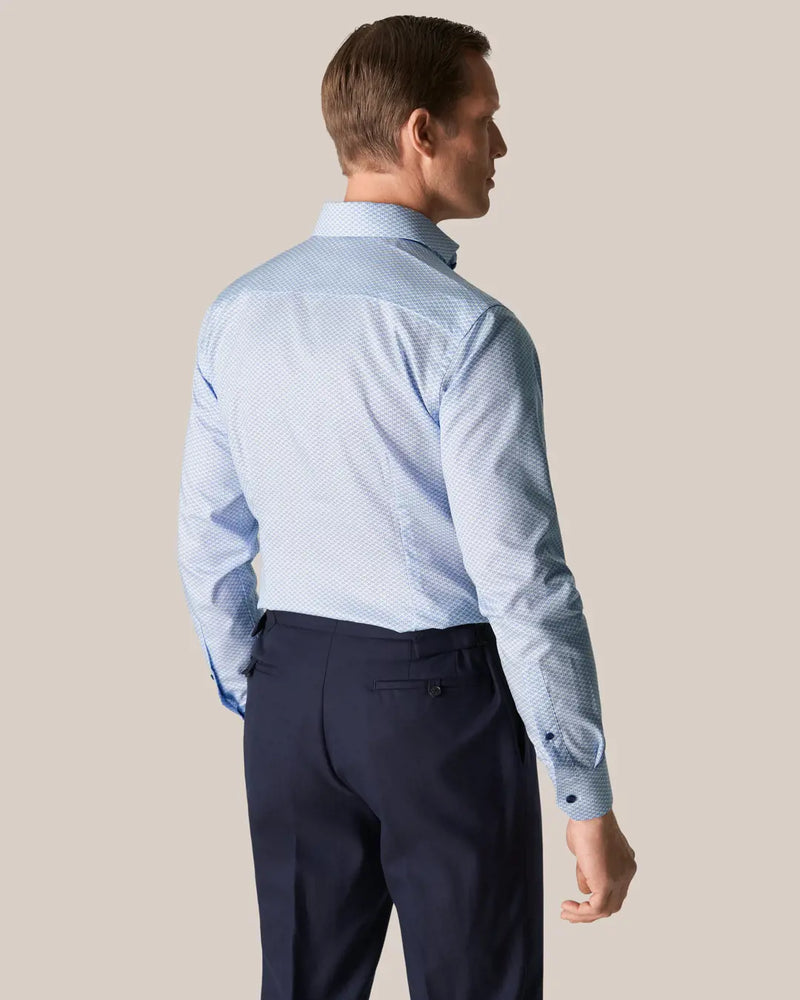 Geometriskt Mönstrad Signature Twill Skjorta | Slim - Collection of Brands